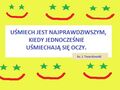 Plakat graficzny wykonany w programie Paint zawierający przesłanie ks. Jana Twardowskiego 