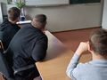 3. Uczniowie oglądający film o tematyce nowotrorów 