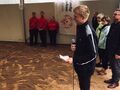 2 Chłopiec odczytuje słowa przysięgi olimpijskiej 
