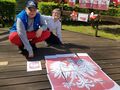 3. Chłopcy ułożyli puzzle na których było Godło Polski 
