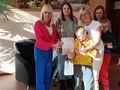 2. Uczeń którego praca zajęła 2 miejsce wraz z nauczycielami i Panią Dyrektor 