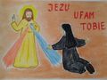 praca plastyczna św. Faustyna