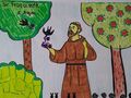praca plastyczna św. Franciszek z Asyżu