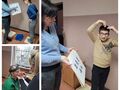 1. Uczniowie wykonują zadania związane z dniem kota ćwiczą jogę malują twarze. 