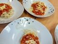7. Gotowe spaghetti na talerzach 