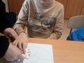 uczeń wypełnia kartę pracy wraz z nauczycielem