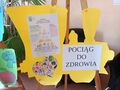 1. Plakat pociąg do zdrowia. Piramida zdrowego żywienia 