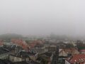 uczniowei podziwiają pamoramę miasta z wieży widokowej