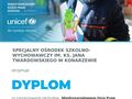 thumb dyplom za zorganizowanie międzynarodowego dnia praw dziecka z unicef w roku szkolnym 2024 2025 oraz za zaangażowanie w działania przybliżające temat praw dziecka społeczniości szkolnej