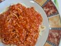 spagetti na talerzu